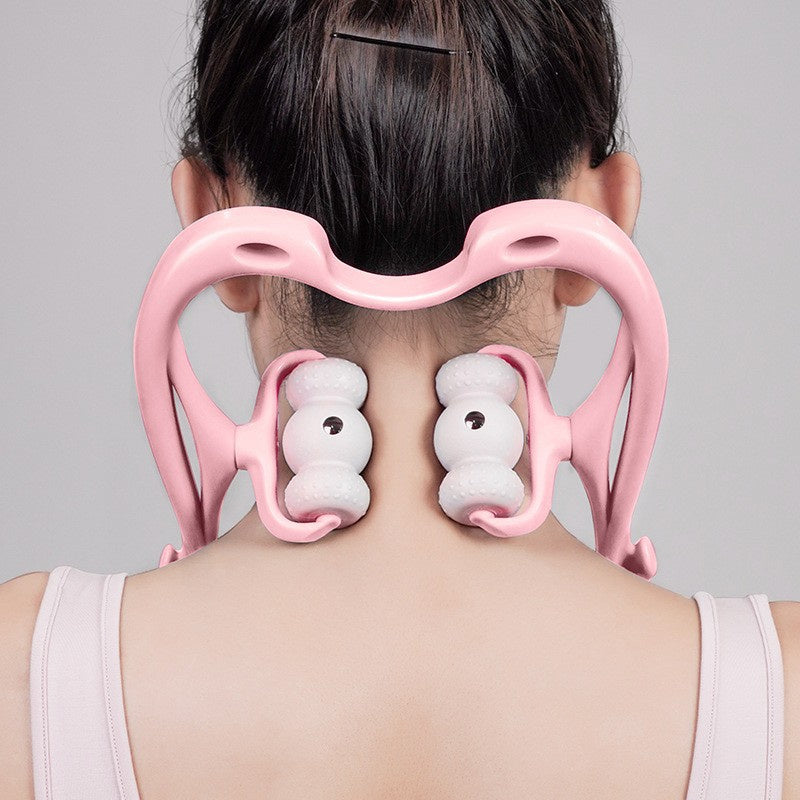 Neck Massager For Pain Relief Deep Tissue 360 Degree Roller With 96 Pressure