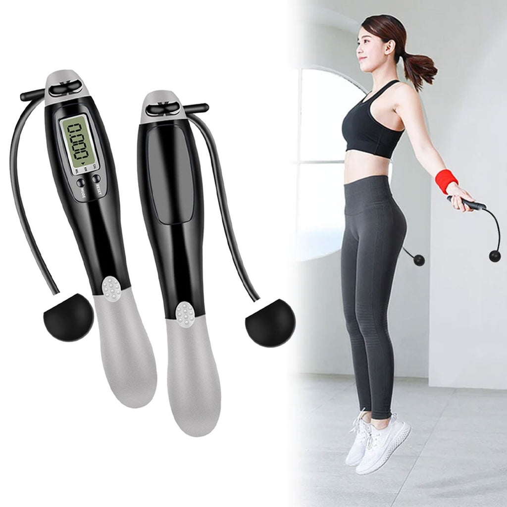 Cordless Skipping Rope Ropes Smart Screen With Weighted For Sports Fitness