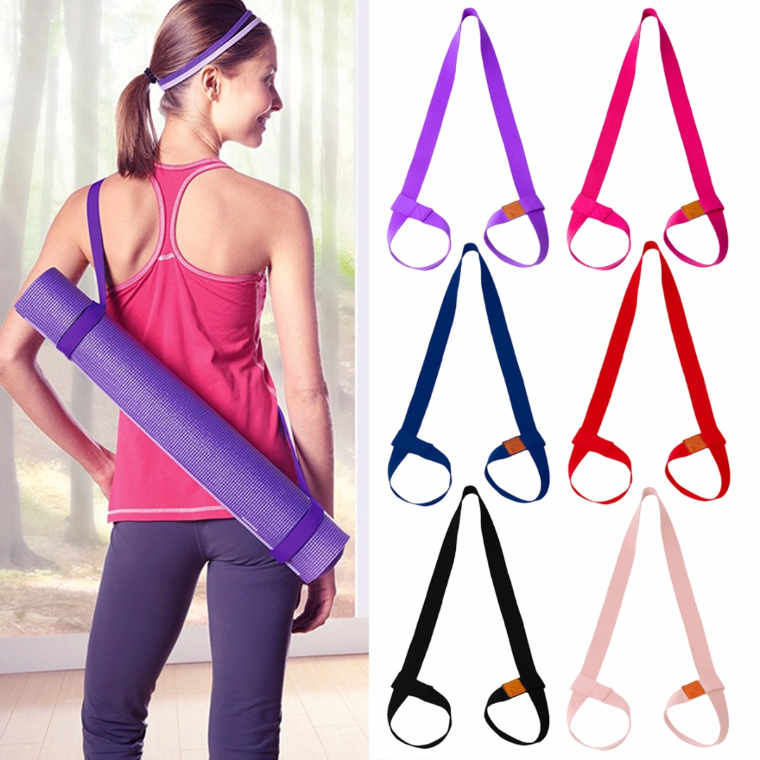 Yoga Mat Strap Belt Adjustable Sports Sling Carrier Shoulder Carry Exercise