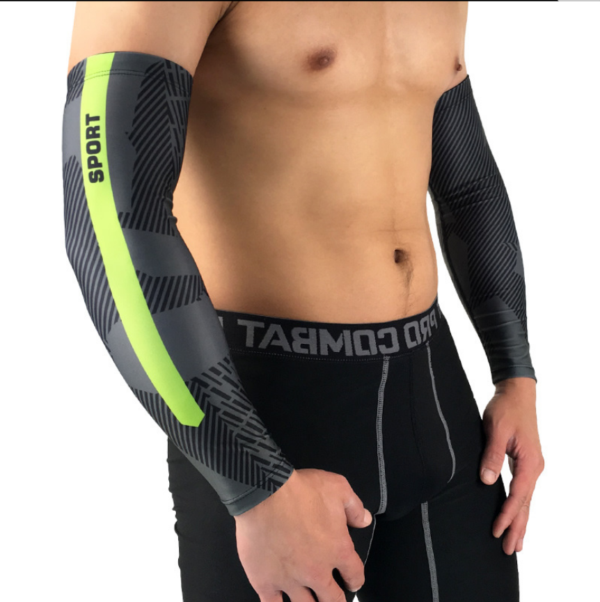 Cycling Sports Armband Elbow Men's Breathable Sunscreen Silicone Non-slip Long