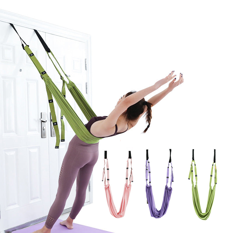 Yoga Auxiliary Stretch Belt Strap Hammock Swing Stretching Anti-gravity