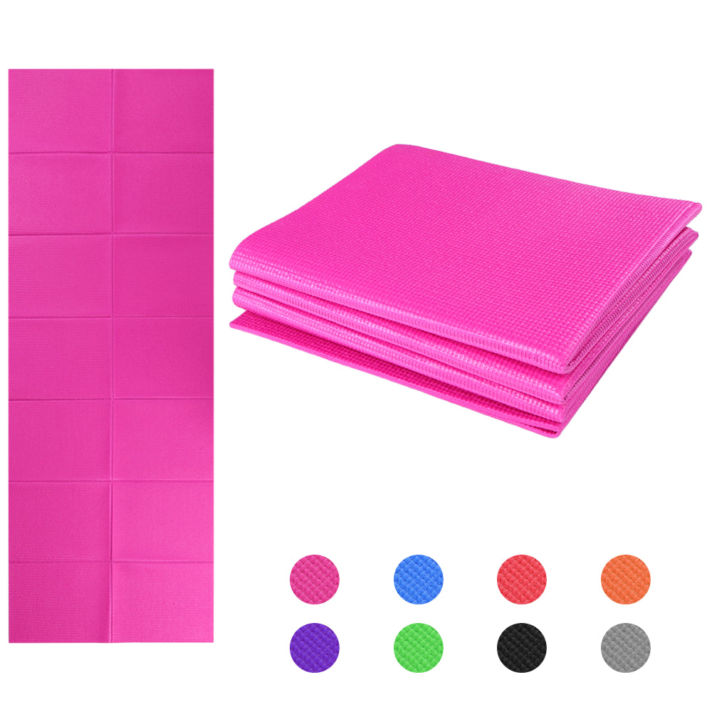 Non Slip Yoga Mat 3 Folding Gymnastics Fitness Exercise Gym Oxford Airtrack