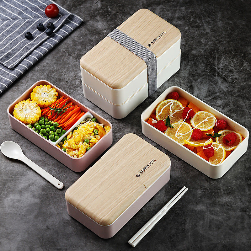 Double Plastic Lunch Box