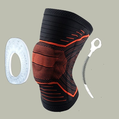 Knee Patella Protector Brace Silicone Spring Pad