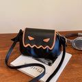 Funny Crossbody Bag Halloween Pumpkin Cartoon Shoulder Bags With Small Wings