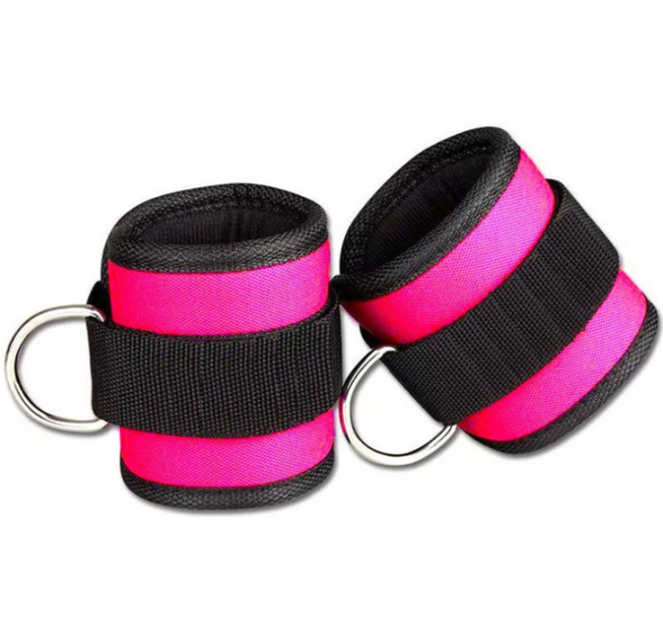 D-ring Ankle Strap Buckle Adjustable Weights Gym Leg Cuffs Power Weight Lifting