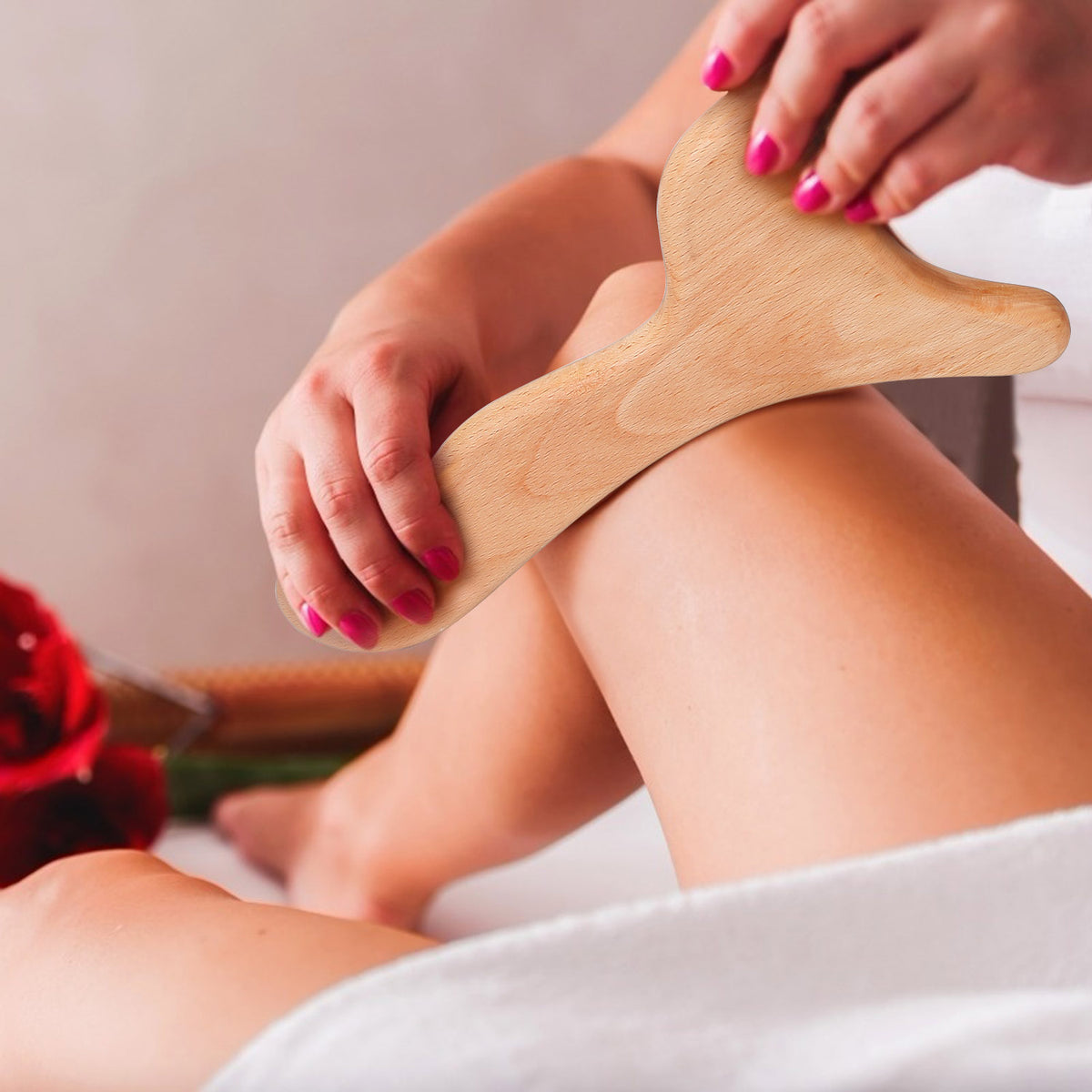 1Pc Wood Therapy Massage Tool Lymphatic Drainage Paddle Wooden Scraping Tools