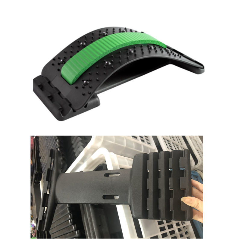 Back Stretcher Adjustable Cracker Massage Waist Neck Fitness Lumbar Cervical