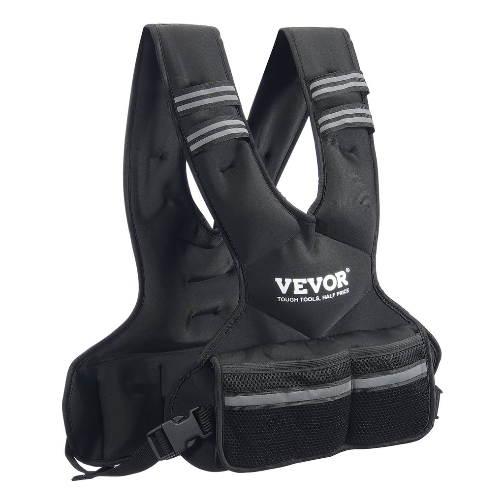 Adjustable Weighted Vest, 11-20lb Weight Vest With 6 Ironsand Weights And