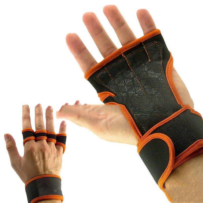 Weightlifting Gloves Half Finger With Wrist
