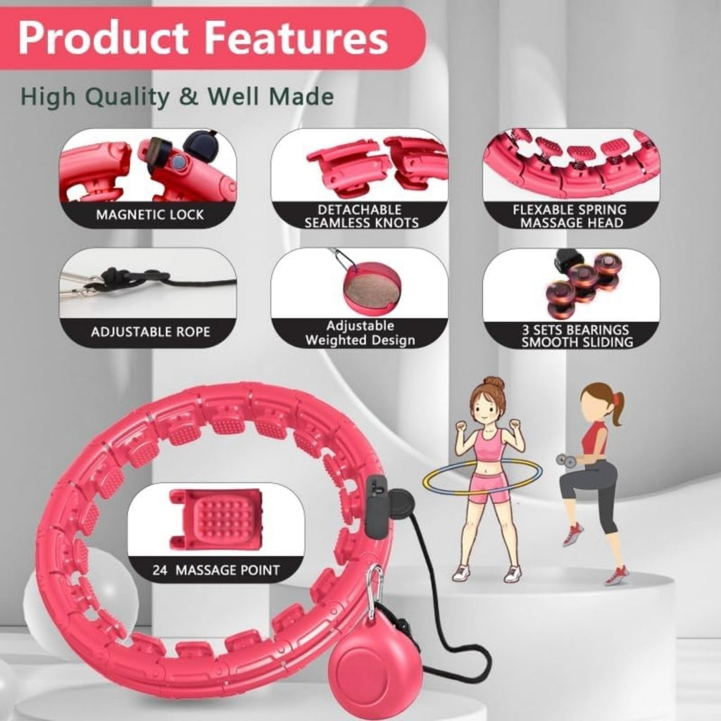 Smart Weighted Hula Hoop with 24 Detachable Links