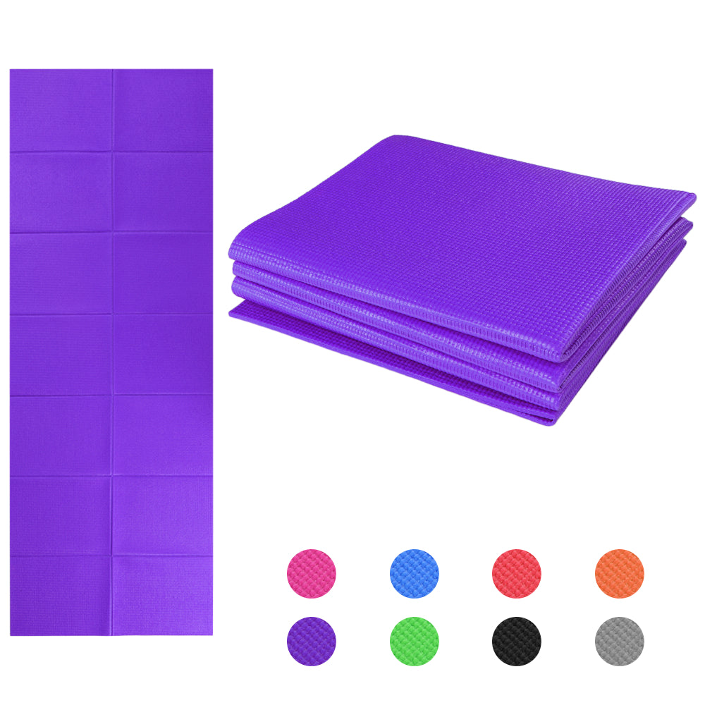 Non Slip Yoga Mat 3 Folding Gymnastics Fitness Exercise Gym Oxford Airtrack