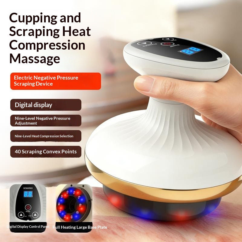 Electric Gua Sha Board Beauty Massager Cupping Device Meridian Brush Home