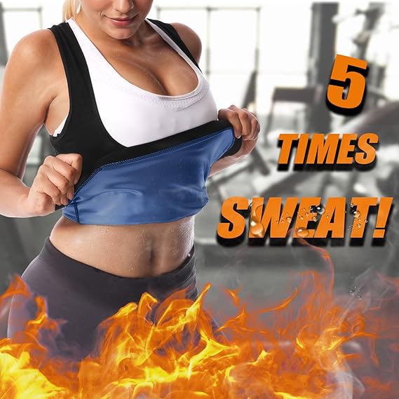 Sauna Vest For Women Sweat Waist Trainer Suit Workout Tank Top Working Out
