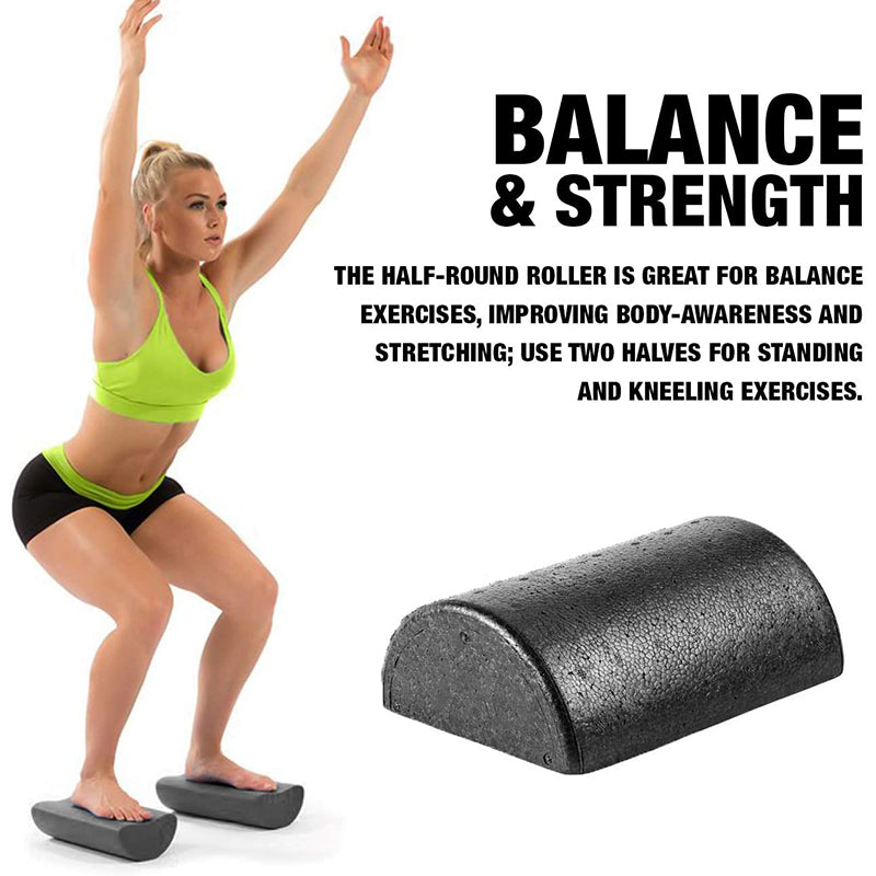 Yoga Foam Roller EPP Semi-circular Smooth Fitness Equipment Muscle Massage