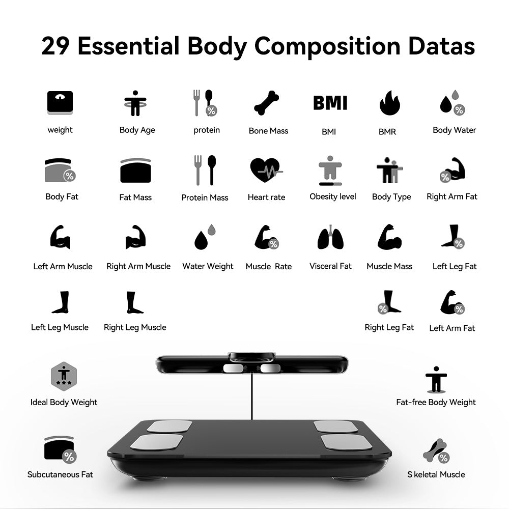 Intelligent Eight-electrode Body Scale, High-precision Professional Scale