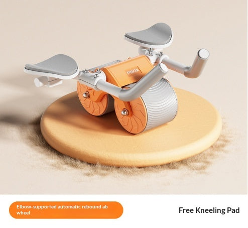 Self Retracting Ab Wheel With Elbow Support Abdominal Crunch Trainer For A
