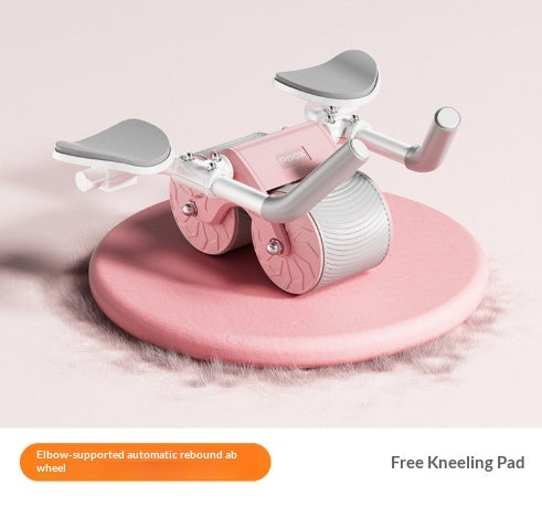 Self Retracting Ab Wheel With Elbow Support Abdominal Crunch Trainer For A