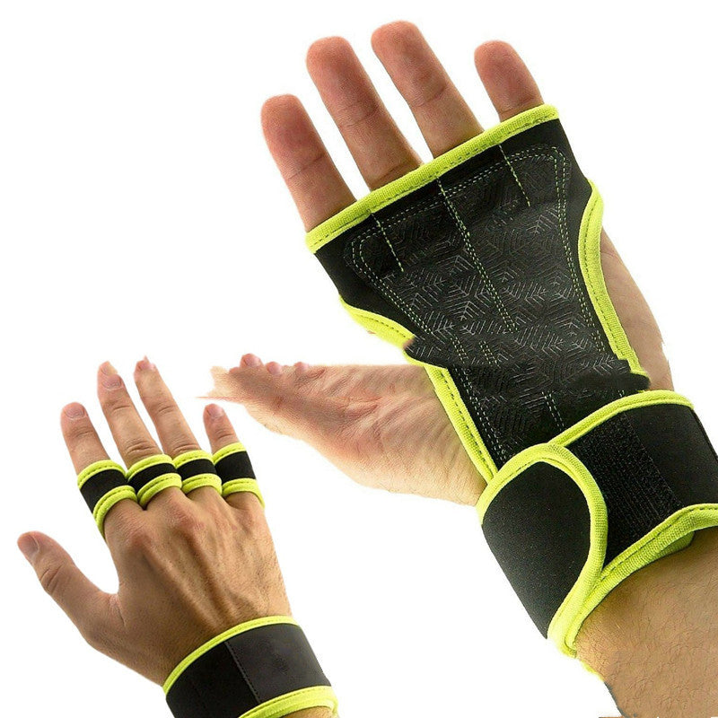 Weightlifting Gloves Half Finger With Wrist