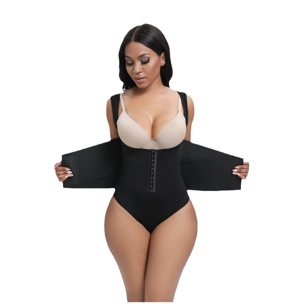 Belly Contracting Sports Waist Seal Breathable Shapewear Fitness Breasted Hip
