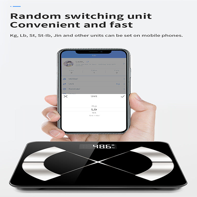 Bluetooth English Version Home Electronic Body Scale