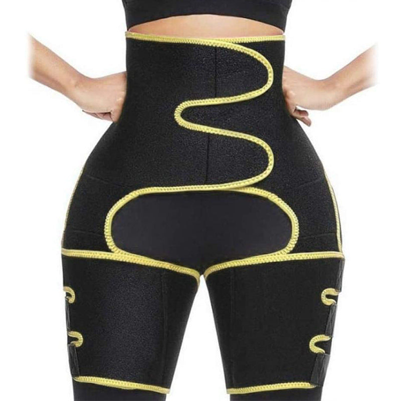 Sweat High Waist Thigh Trimmer Butt Lifter Shapewear Belt 3 In 1 Adjustable
