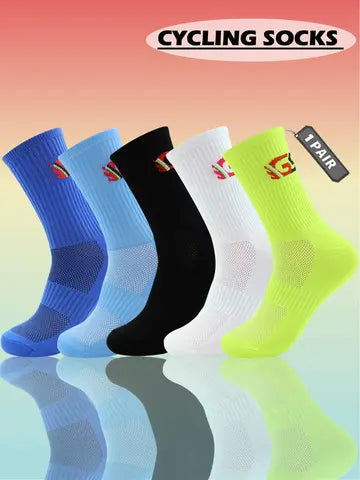 New Cycling Socks High Quality Compression Men Bike Outdoor Women Running Professional Sports Running