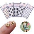 10/24Pcs Mini Button Buckle for 1/6 Doll DIY Doll Clothes Metal Buckle Invisible Snap Handmade Doll Clothes Sewing Accessories