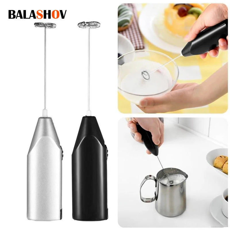 Drahtlose Milch Schäumer Kaffee Schneebesen Mixer Elektrische Mixer Schneebesen Mini Edelstahl-düse Griff Rührer Cappuccino Maker Kochen Werkzeuge