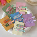 2/4 stücke Candy Farbe Obst Haar Bang Clip Sommer Haarnadel Keine Falte Acryl Haarspange Haar Seite Klemme Für mädchen Haar Zubehör