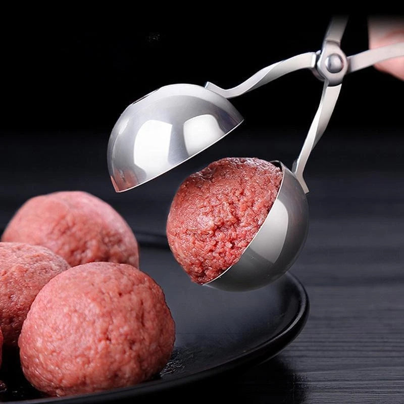 Maker Tool Stainless Steel Clip Round Rice Ball Maker Spoon Meatball Making Mold Non-Stick Filled Kitchen Tool