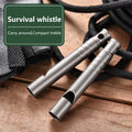 Titan-Notfallpfeife mit Umhängeband, ultraleichte Sicherheits-Überlebenspfeife für Camping, Wandern, Outdoor-Notfälle