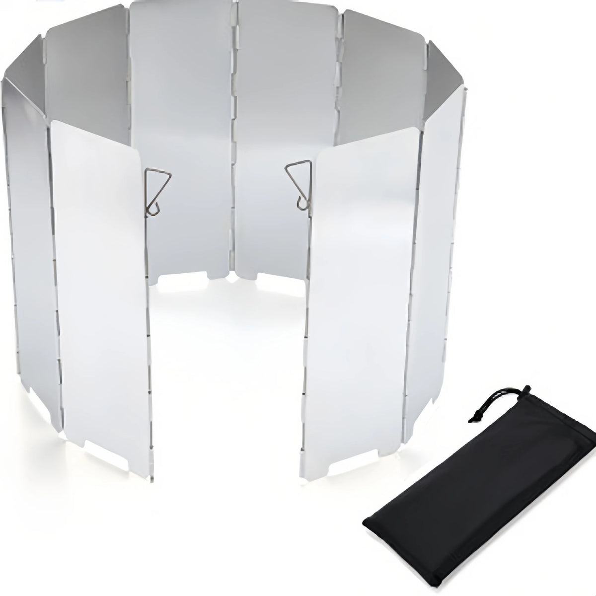 8/9/10 Plates Gas Stove Windscreen Outdoor Camping Picnic Cooking Burner Windproof Screen Aluminum Alloy Wind Screen