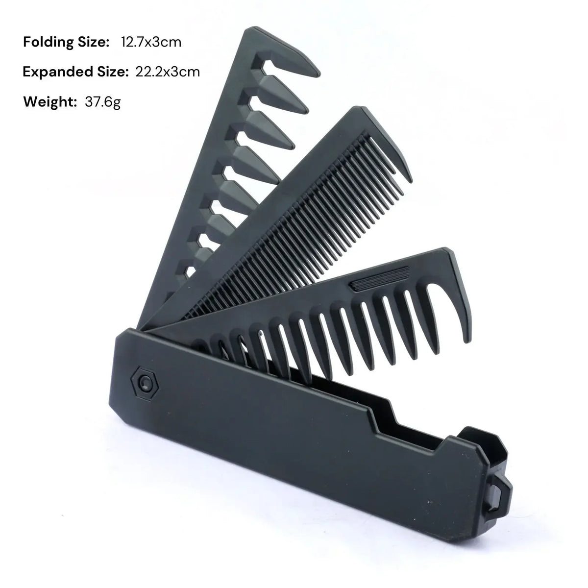 Multifunktionale Tragbare Falten Tasche Kämme Breiter Zahn Öl Kopf Kamm Bart Kämmen Barber Haar Clipper Kamm Haar Styling Werkzeuge