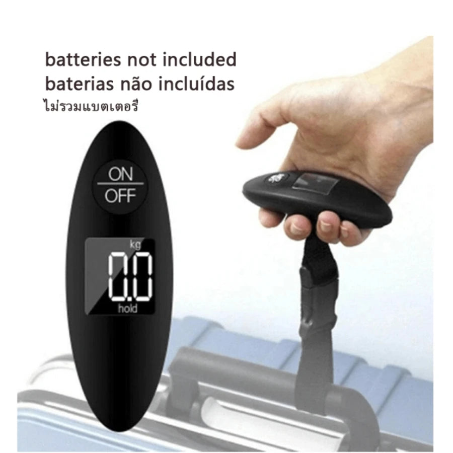 40kg/100g Portable Luggage Scale High Precision Travel Digital Scale with Belt Strap LCD Digital Electronic Luggage Scale