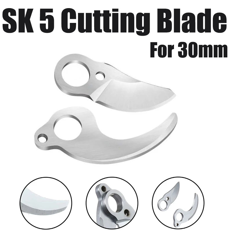 SK5 Electric Pruning Shears Blades with 30mm Sharp Cutting Blade Accessories for Pruning Branches Trees Bonsai Orchard Tools