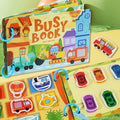 Montessori Rest Book for Kids - Puzzle Word Recognition Early Education Enlightenment Stickers Toy Book for Children's Learning