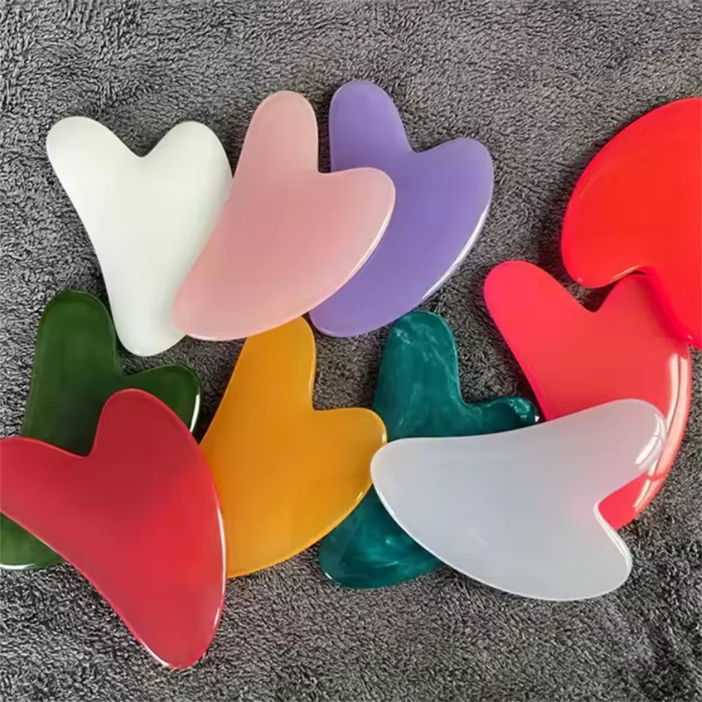Natural Beeswax Gua Sha Scraping Board Massage Rose Quartz Jade Guasha for Face Neck Skin Tightening Wrinkle Removal SPA Beauty Care