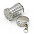 Outdoor Tragbare Outdoor Camping Tragbare Metall Edelstahl Teleskop Tassen Klapp Tassen Getränke Tassen