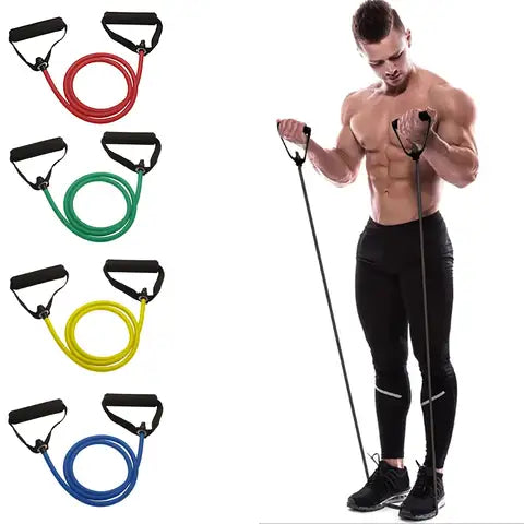 Resistance Bands with Handles, Exercise Bands, Workout Bands with Handles for Men and Women, Home Strength Training Equipment