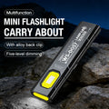 Multifunctional Work Light LED Magnetic Red Blue Flashing Mini Outdoor Strong Light Super Bright Maintenance Light Flashlight