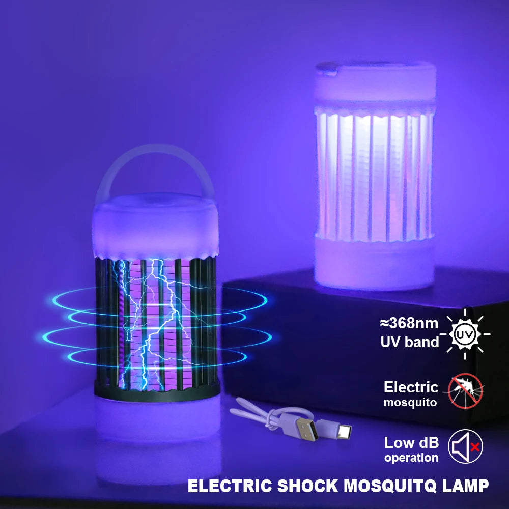 Electric Mosquito Killer Lamp UV Light Insect Killer Trap USB 5V Summer Fly Swatter Insect Killer Light Camping