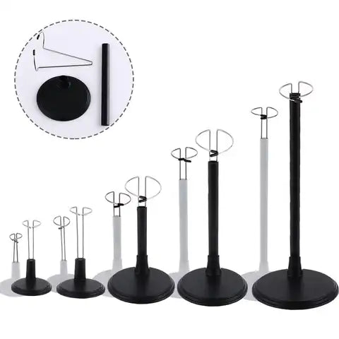 Nette Einstellbare Metall Weiß/Schwarz Puppe Dummy Puppet Handgelenk Ständer Halter Halterung Unterstützung Puppenhaus Zubehör Spielzeug Display Kind Geschenk