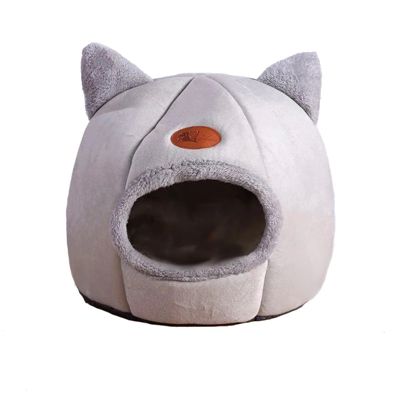 New Deep Sleep Comfort in Winter Cat Bed Small Mat Basket Small Dog House Products Pet Tent Cozy Indoor Cave Nest Cama Gato