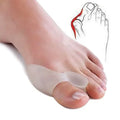 2PCS Silikon Gel Daumen Corrector Bunion Fuß Zehe Hallux Valgus Schutz Separator Finger Haarglätter Teller Fußpflege Werkzeug