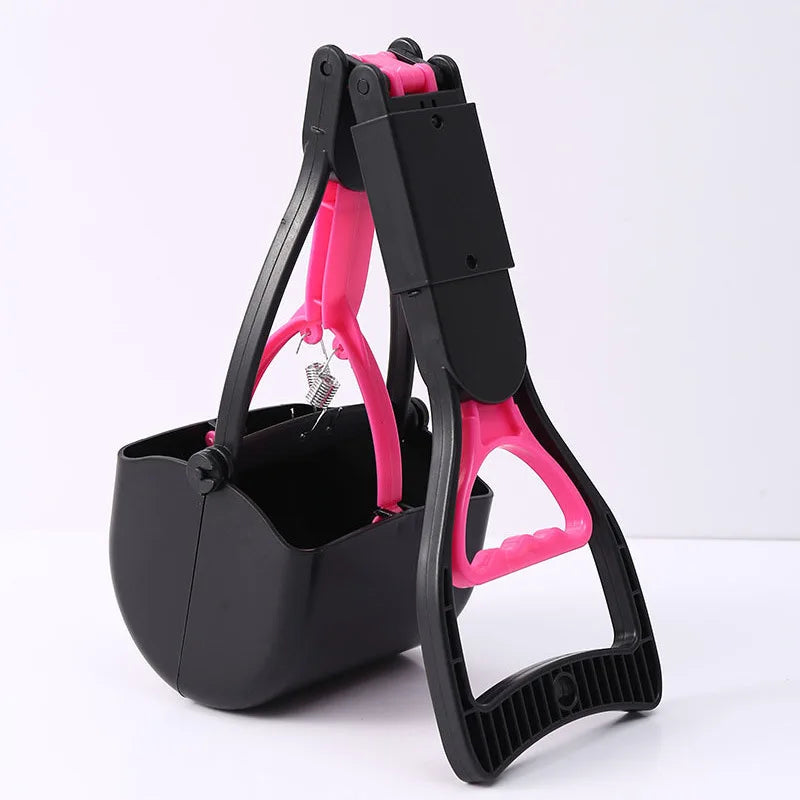 Heavy-Duty Long Handle Pooper Scooper – Jaw Clamp Dog Waste Picker for Dogs, Puppies & Cats