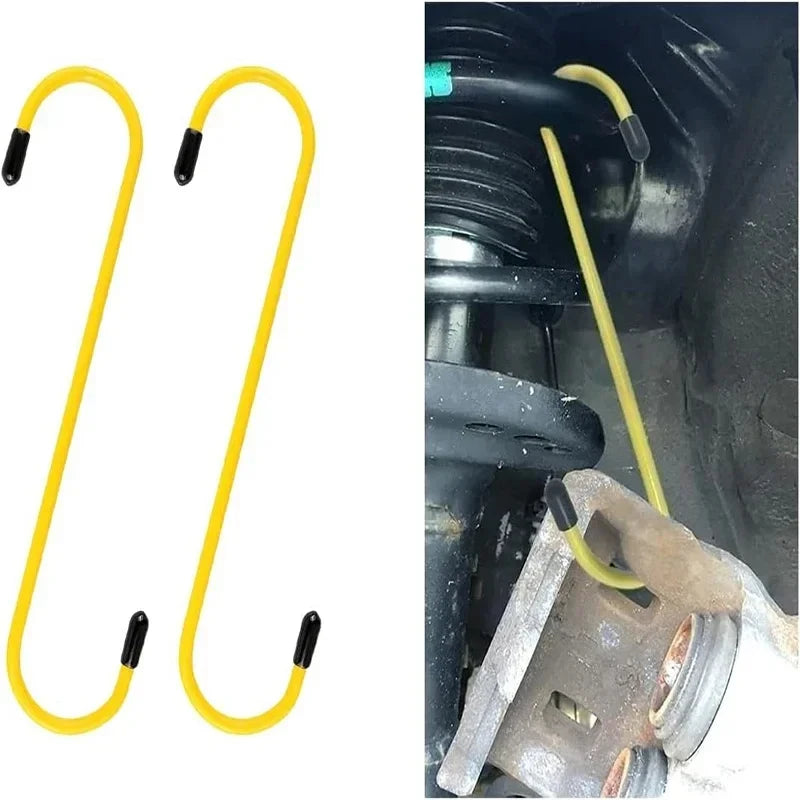 Car Brake Caliper Hook Car Brake Caliper Hanger Hooks with Rubber Tips Universal Tools for Brake Bearing Axle Suspension Work
