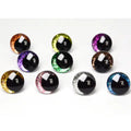 20 Stück 12 mm, 14 mm, 16 mm, 18 mm, 20 mm, 25 mm, runde Cartoon-Glitzer-Spielzeug-Sicherheitsaugen, Puppen-Schüleraugen mit Unterlegscheibe für handbemalte Augen