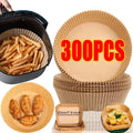 50/100PCS Air Fryer Disposable Paper Square Round Baking Paper Grill Plate Nonstick Mat Kitchen Oven Oil Absorbing Paper Tool