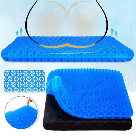 Universal Car Seat Cushion Breathable Cooling Gel Pad 3D Honeycomb Seat Cushion for Car, Home and Office Chair Car Accessories
